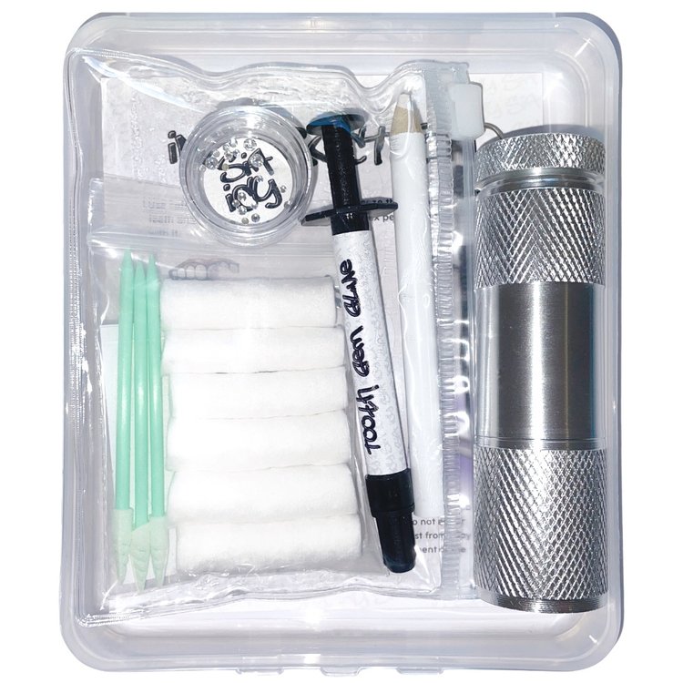 tooth gems, teeth crystals, dental adhesive, tooth gem glue, diy tooth crystal, tooth sparkle, skyce DIY tooth gem kit for a sparkle smile